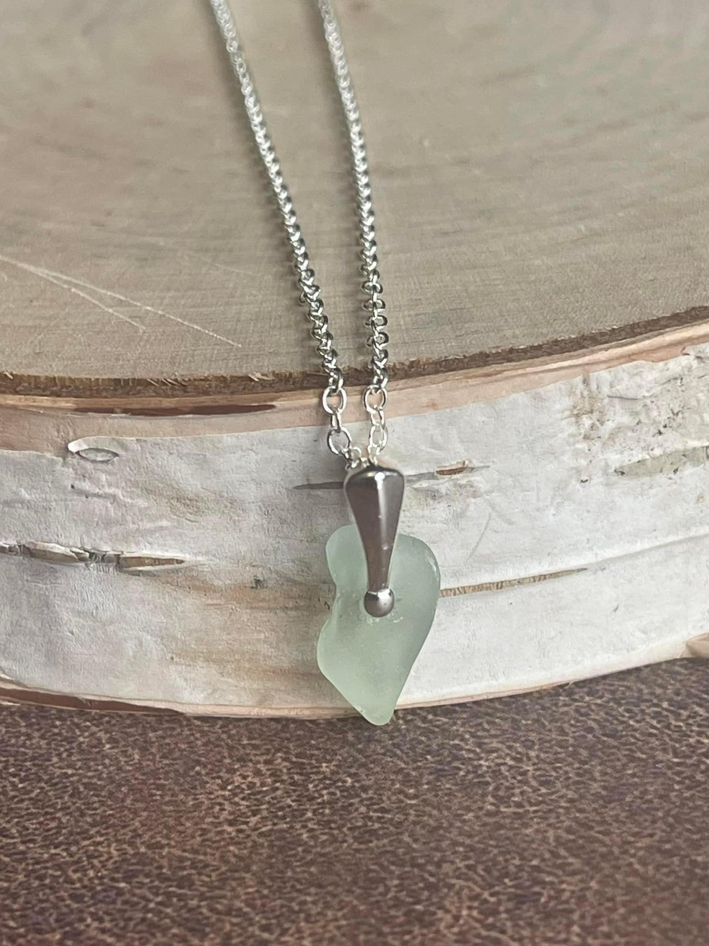 Dainty Seafoam Green Pendant