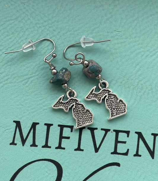 Leland Blue + Michigan Charm dangle earrings