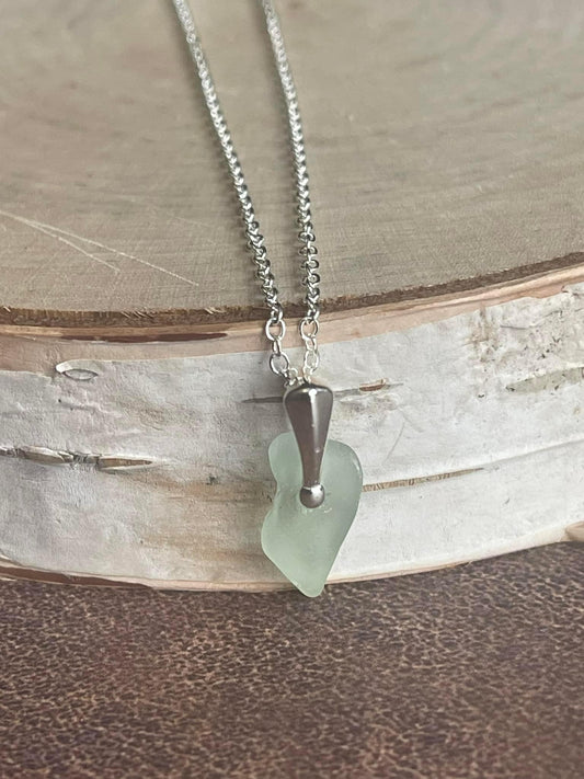 Dainty Seafoam Green Pendant