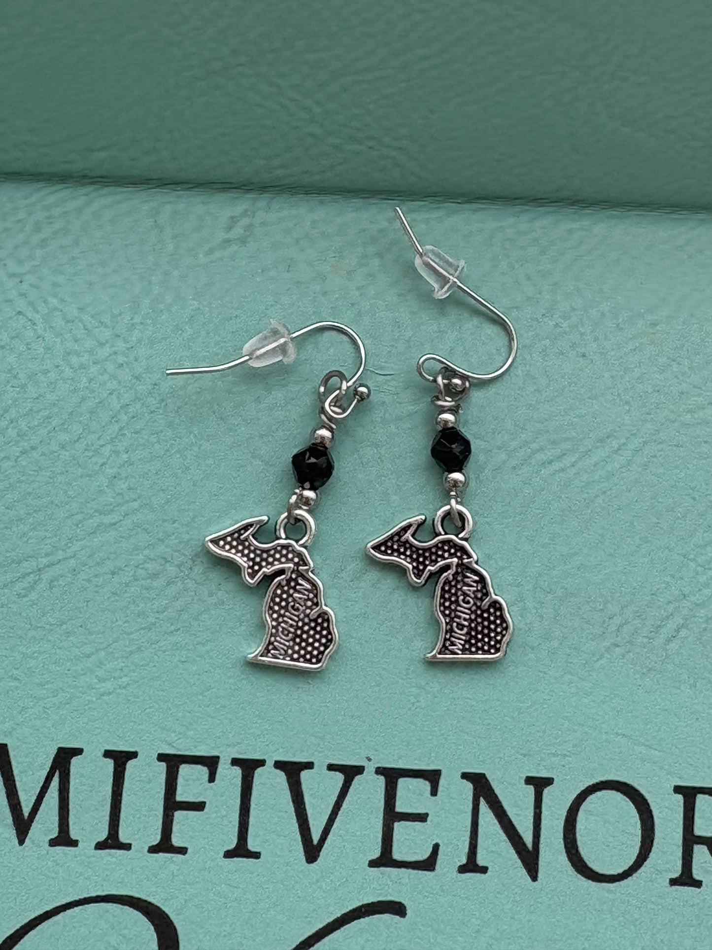 State of Michigan Dangle Earrings