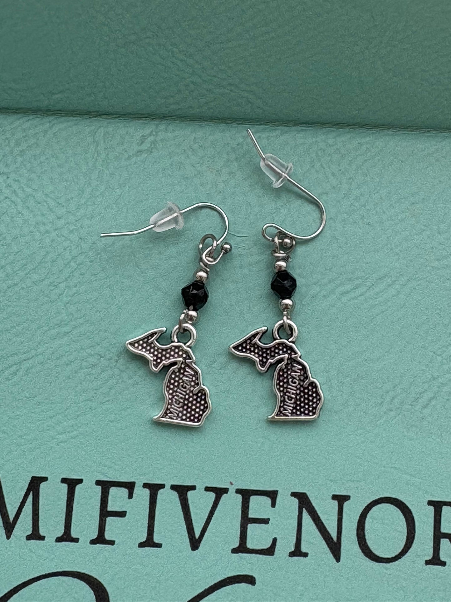 State of Michigan Dangle Earrings