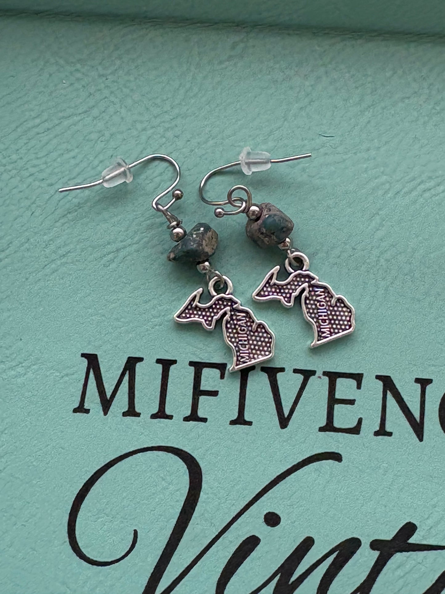 Leland Blue + Michigan Charm dangle earrings