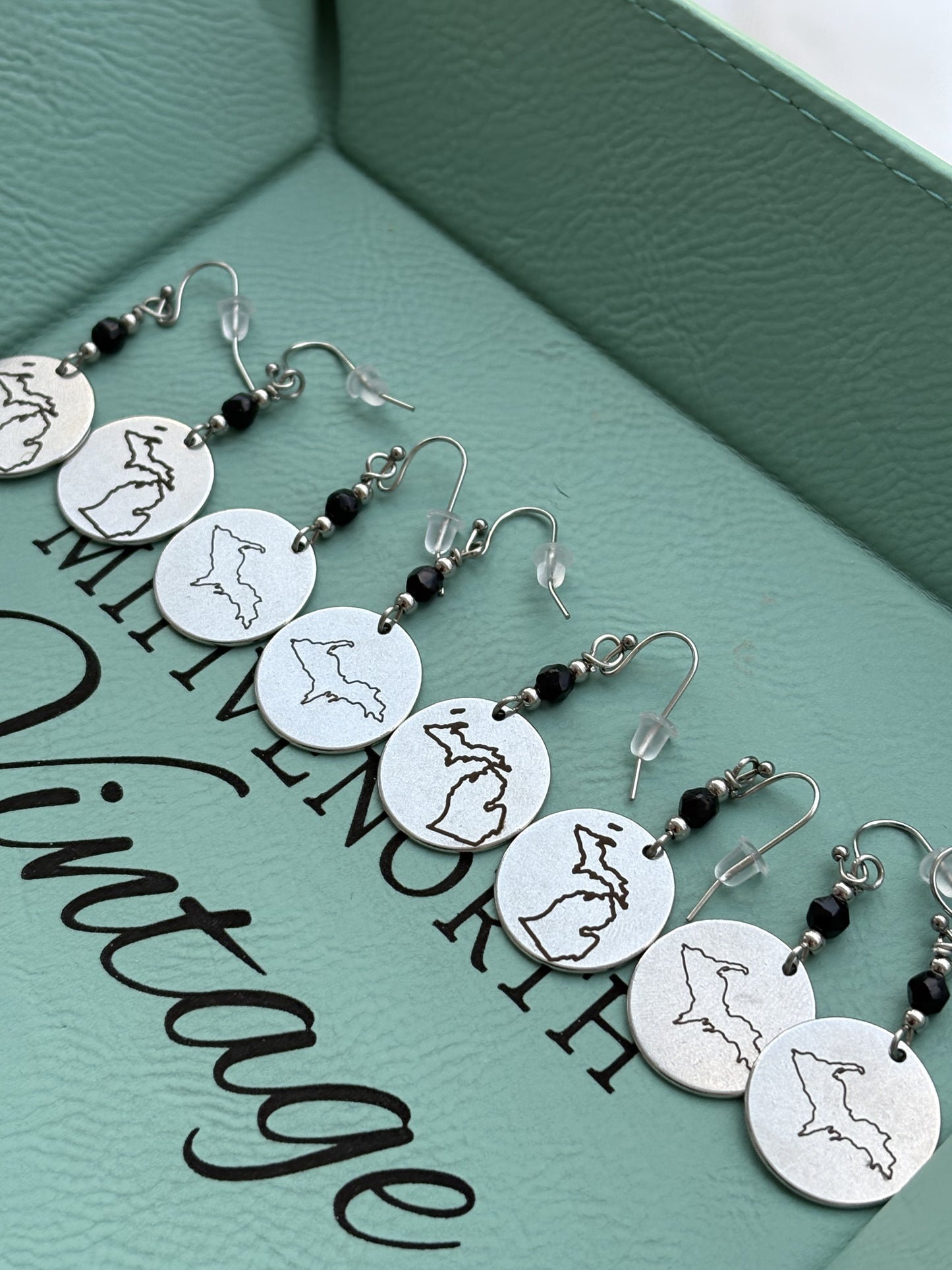 Michigan Stainless Steel Charm earrings