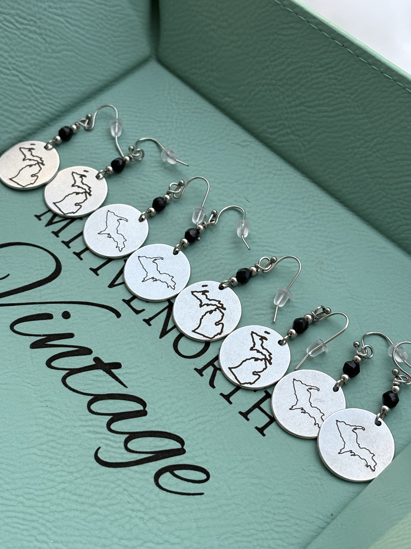 Michigan Stainless Steel Charm earrings