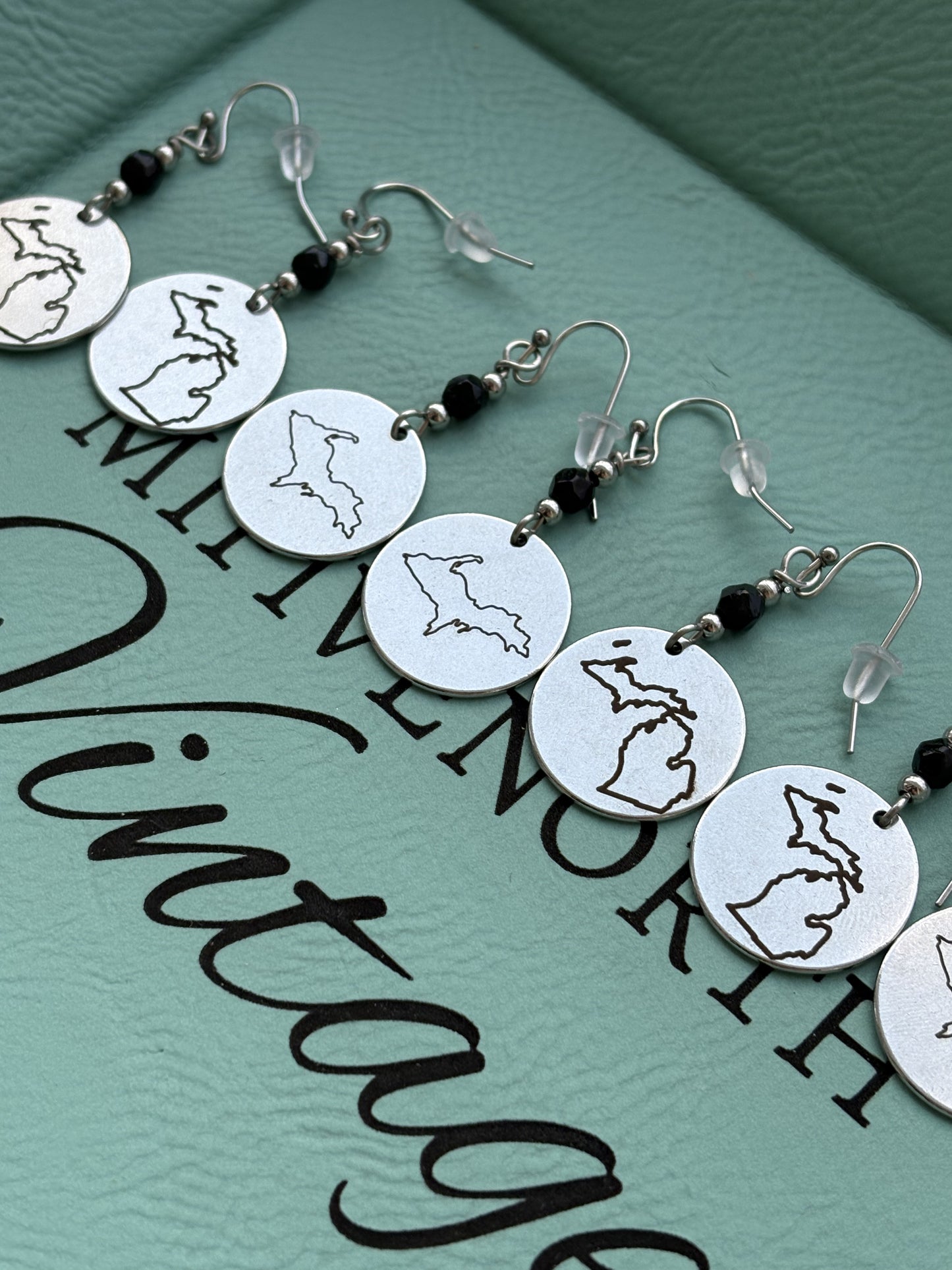 Michigan Stainless Steel Charm earrings